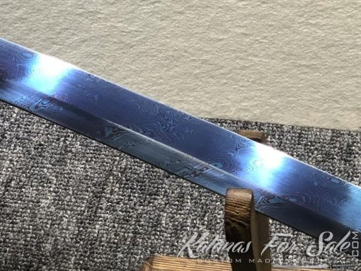 T10 Folded Twisted Grain Purple Katana Sword - Image 10
