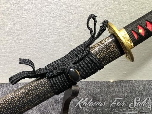 T10 Folded Twisted Grain Purple Katana Sword - Image 12