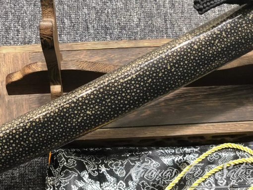T10 Folded Twisted Grain Purple Katana Sword - Image 15