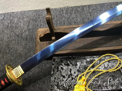 T10 Folded Twisted Grain Purple Katana Sword - Image 16