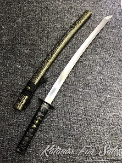 1095 Folded Steel Wakizashi Sword - Image 10
