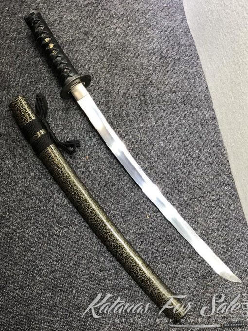 1095 Folded Steel Wakizashi Sword - Image 4