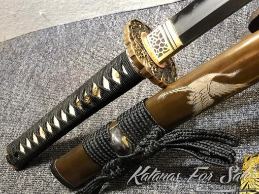 Battle Ready Katana T10 Folded Clay Tempered Steel with Hadori Polish - Image 7