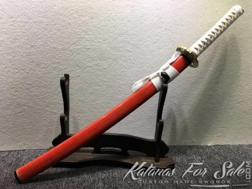 Katana and Wakizashi Daisho T10 Folded Clay Tempered Steel with Hadori Polish - Image 19