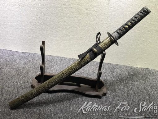 1095 Folded Steel Wakizashi Sword - Image 2