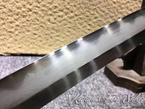Katana Sword T10 Folded Clay Tempered Steel with Hadori Polish - Image 6