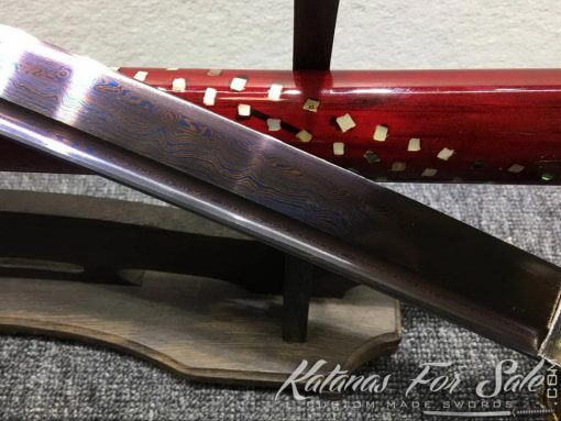 T10 Folded Steel Purple Blade Katana Sword - Image 3