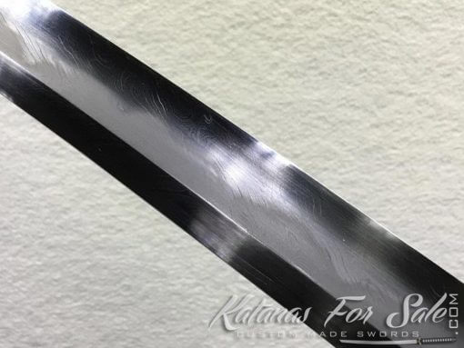 Samurai Katana Sword T10 Folded Clay Tempered Steel with Feather Hadori Polish - Image 5