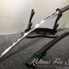 T10 Folded Clay Tempered Katana Sword with Feather Hadori Polish