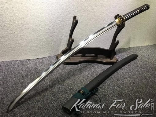 T10 Folded Clay Tempered Katana Sword with Feather Hadori Polish