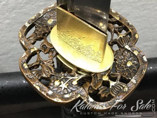 T10 Folded Clay Tempered Katana Sword with Feather Hadori Polish - Image 13