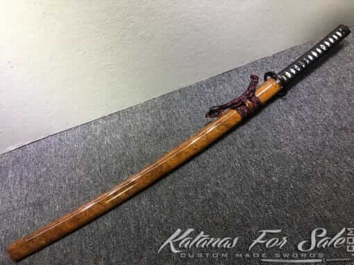 T10 Clay Tempered Samurai Katana with Gold Blade - Image 7