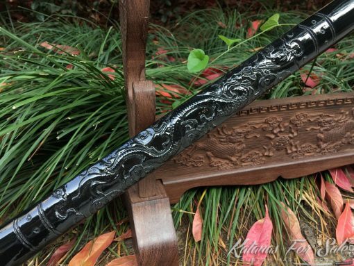 Ninja sword T10 Folded Clay Tempered Steel - Image 7