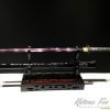 Ninjato Sword T10 Folded Clay Tempered Steel with Hadori Polish in Purple