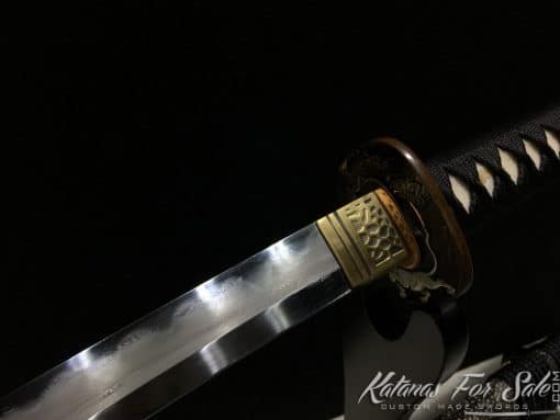 Duo Katana and Wakizashi Sword Set T10 Folded Clay Tempered Steel with Hadori Polish - Image 25