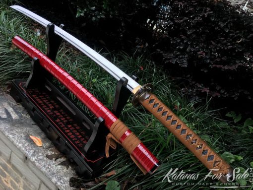 Tactical Katana T10 Folded Clay Tempered Steel - Image 2