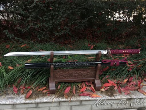 Ninja sword T10 Folded Clay Tempered Steel - Image 3