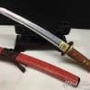 Japanese Tanto T10 Folded Clay Tempered Steel with Hadori Polish