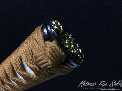 Katana T10 Clay Tempered Steel Red Leopard Saya - Image 13