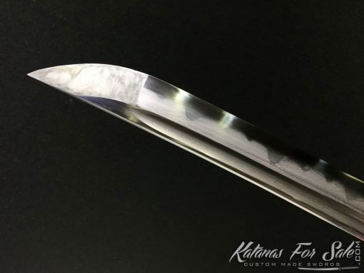 Hand Made Katana T10 Folded Clay Tempered Steel with Hadori Polish - Image 5