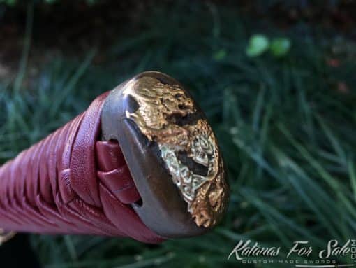 Katana sword T10 Clay Tempered Steel with Round Hamon and Hadori Polish - Image 8