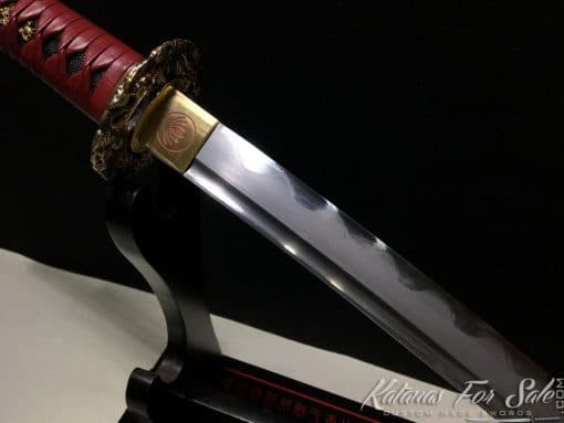 Katana sword T10 Clay Tempered Steel with Round Hamon and Hadori Polish - Image 10