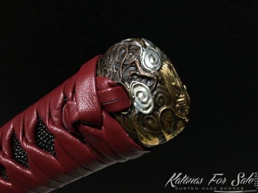 Katana T10 Clay Tempered Steel with Choji Hamon & Hadori Polish in Black - Image 12