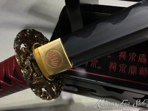 Katana sword T10 Clay Tempered Steel with Round Hamon and Hadori Polish - Image 6