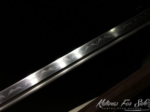 Shirasaya Ninjato T10 Clay Tempered Steel Kiriha Zukuri Kissaki - Image 9