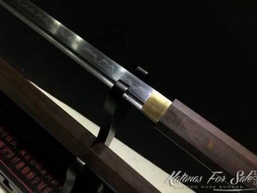 Shirasaya Ninjato T10 Clay Tempered Steel Kiriha Zukuri Kissaki - Image 8