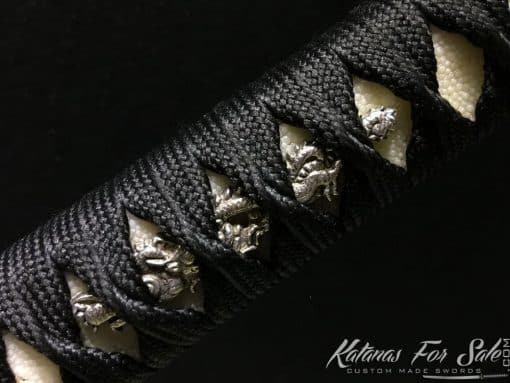 Duo Katana and Wakizashi Sword Set T10 Folded Clay Tempered Steel with Hadori Polish - Image 26