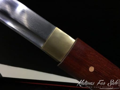 Shirasaya Wakizashi sword 1095 Folded Carbon Steel - Image 3