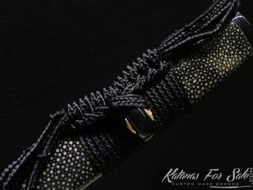 Duo Katana and Wakizashi Sword Set T10 Folded Clay Tempered Steel with Hadori Polish - Image 27