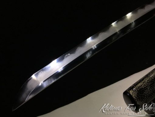 Duo Katana and Wakizashi Sword Set T10 Folded Clay Tempered Steel with Hadori Polish - Image 10