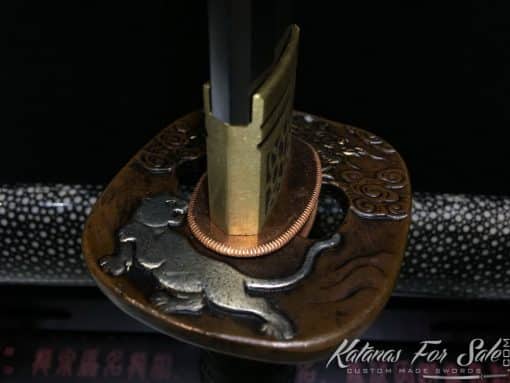 Duo Katana and Wakizashi Sword Set T10 Folded Clay Tempered Steel with Hadori Polish - Image 17