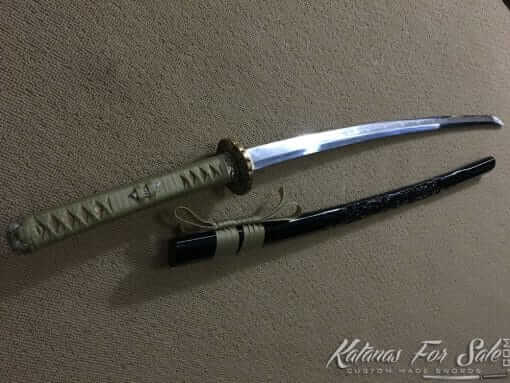 Functional Katana T10 Folded Clay Tempered Steel with Feather Hadori Polish - Image 16