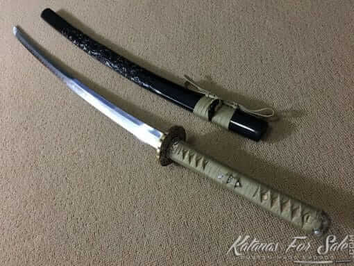 Functional Katana T10 Folded Clay Tempered Steel with Feather Hadori Polish - Image 18