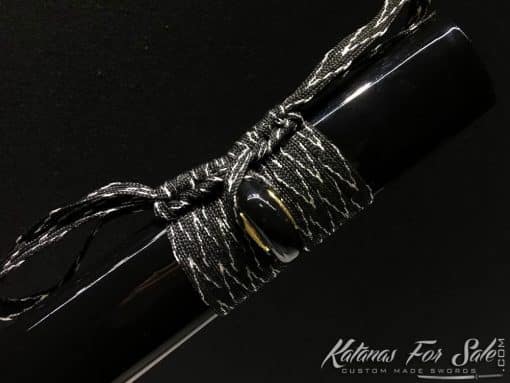 Ninjato Sword T10 Folded Clay Tempered Steel with Hadori Polish in Purple - Image 8