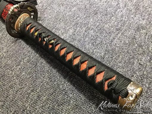 Katana Samurai Sword T10 Folded Clay Tempered Steel with Hadori Polish - Image 4