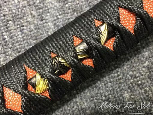 Katana Samurai Sword T10 Folded Clay Tempered Steel with Hadori Polish - Image 5
