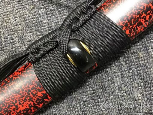 Katana Samurai Sword T10 Folded Clay Tempered Steel with Hadori Polish - Image 13