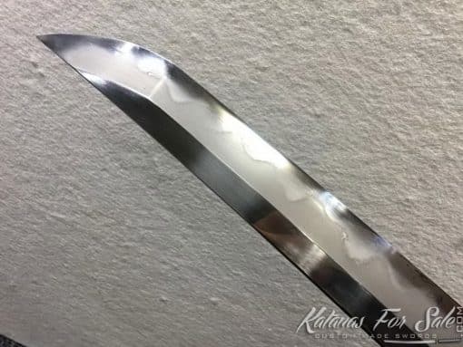 T10 Folded Clay Tempered Steel Samurai Katana sword with Feather Hadori Polish - Image 11