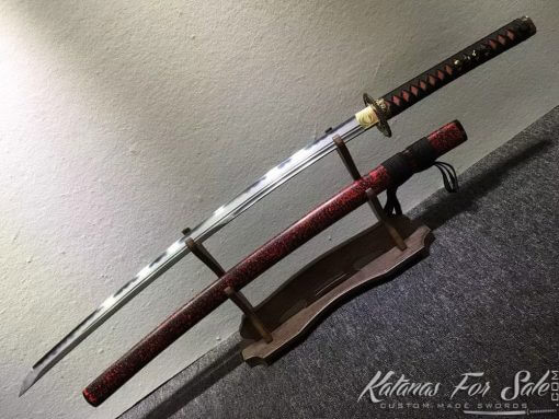Katana Samurai Sword T10 Folded Clay Tempered Steel with Hadori Polish