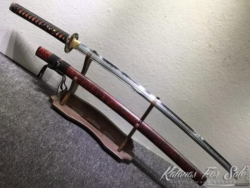 Katana Samurai Sword T10 Folded Clay Tempered Steel with Hadori Polish - Image 17