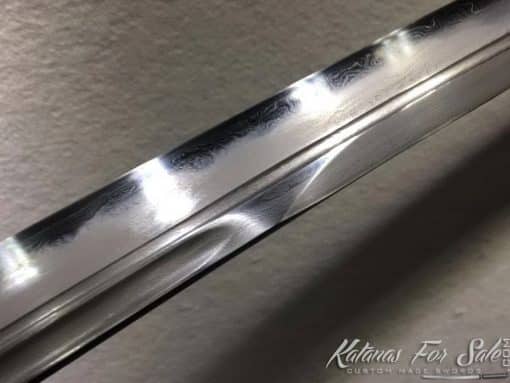 Katana Samurai Sword T10 Folded Clay Tempered Steel with Hadori Polish - Image 9