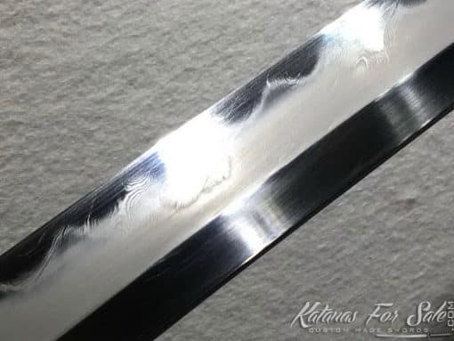 T10 Folded Clay Tempered Steel Samurai Katana sword with Feather Hadori Polish - Image 13