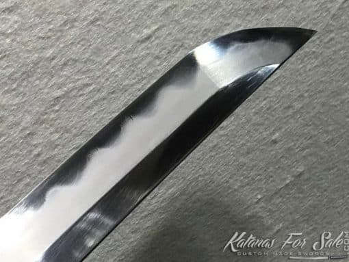 T10 Folded Clay Tempered Steel Samurai Katana sword with Feather Hadori Polish - Image 14