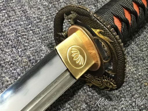 Katana Samurai Sword T10 Folded Clay Tempered Steel with Hadori Polish - Image 2