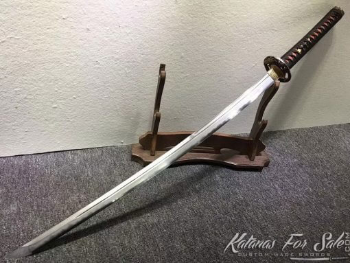 Katana Samurai Sword T10 Folded Clay Tempered Steel with Hadori Polish - Image 8