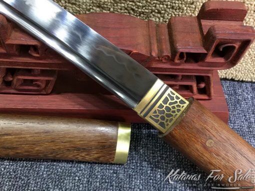 Shirasaya Tanto blade T10 Clay Tempered Steel - Image 6